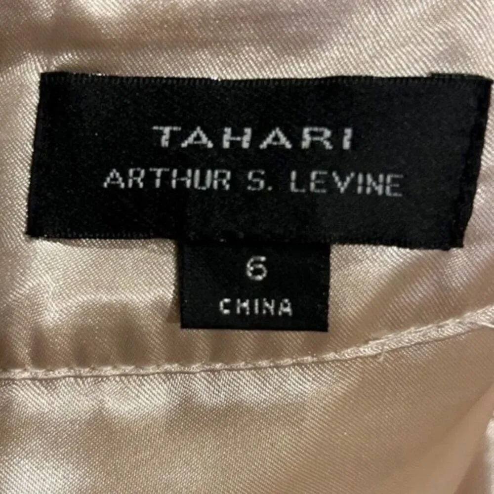 Tahari Cream/Gold Cocktail Dress - Size 6 - NWT - Picture 6 of 9